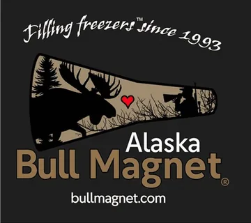 Alaska Bull Magnet logo: Filling freezers since 1993