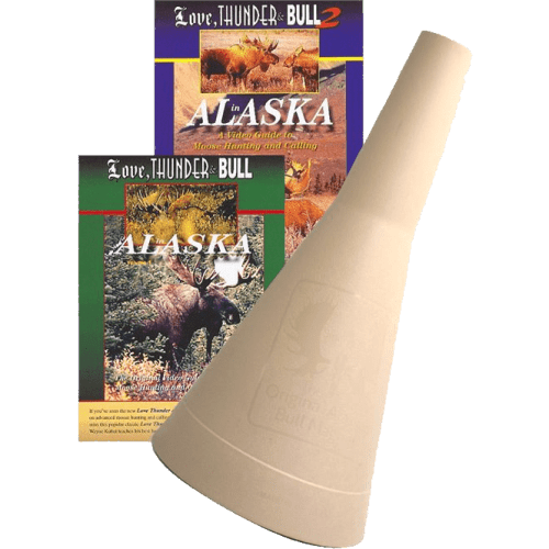 Bull Magnet Moose Call and Love, Thunder & Bull DVDs Combo